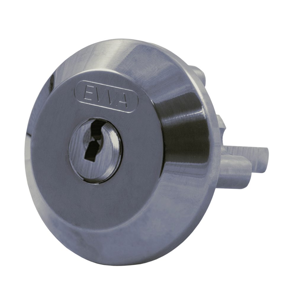 EVVA ICS SC1 Rim Cylinder Keyed To Differ - L34736 - Nickel Plated - ICS SC1 NP 003EI KD