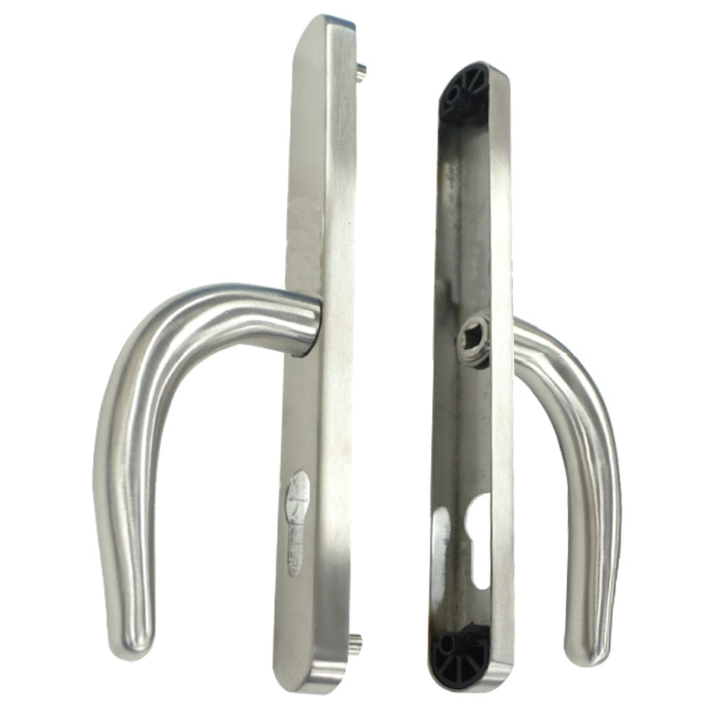 FULLEX Nanocoast Plate Mounted Lever Handle Furniture - L28736 - Satin Stainless Steel - DH243H68MSSNANO
