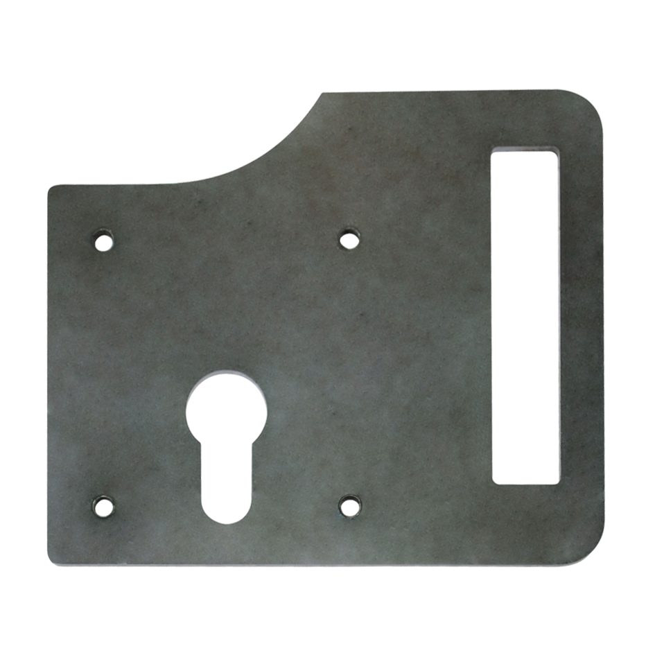 GATEMASTER Slotted Lock Plate Screw Fixing - L32642 - Stainless Steel - GLBS