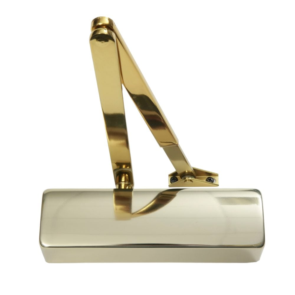GEZE TS2000NV Size 2-4 Overhead Door Closer - L33940 - Polished Brass - 135442