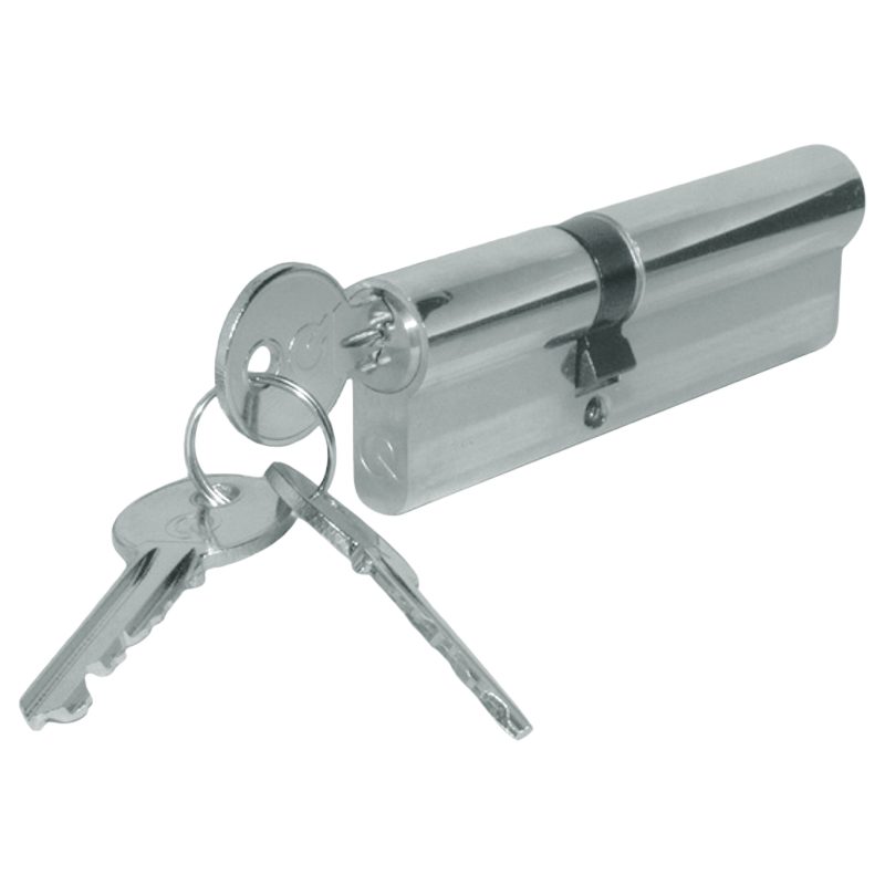 GreenteQ Gamma Double Euro Cylinder - L27069 - 35/55 - Nickel Plated - 2QCY0023