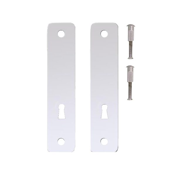 KICKSTOP 2300 230mm Lock Guard (50mm Wide) - L23989 - Chrome Plated - 2300UK CP