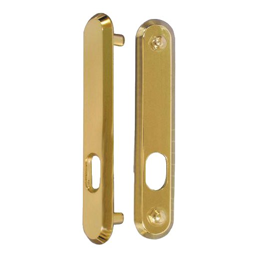 KICKSTOP 9600 188mm LockGuard - L8365 - Polished Brass - 9600OVPB
