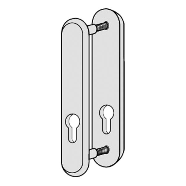 KICKSTOP 9600 188mm LockGuard - L8362 - Satin Chrome - 9600EUSC