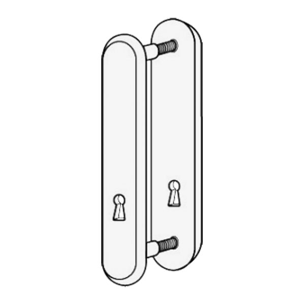 KICKSTOP 9600 188mm LockGuard - L23985 - Satin Silver - 9600UK SS