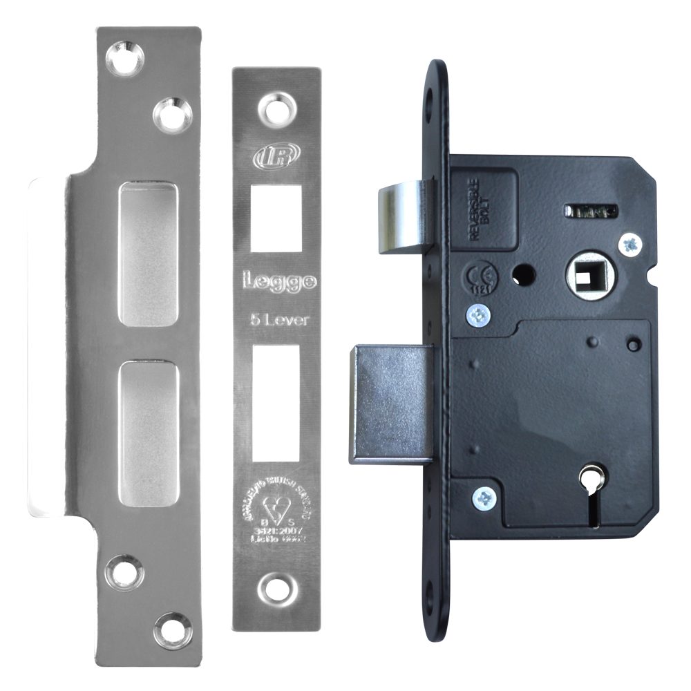 LEGGE New Style N5642 &amp; N5762 BS 5 Lever Sashlock - L25884 - Stainless Steel - N5642.SS