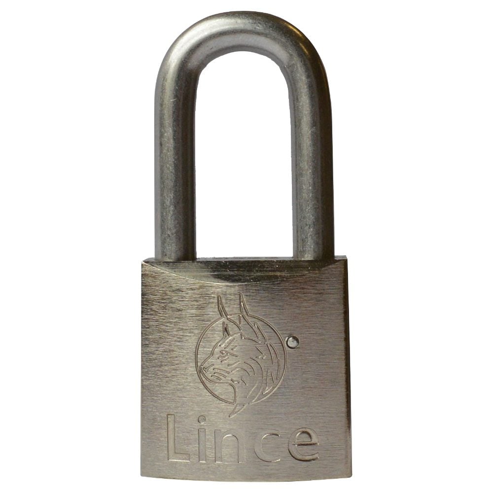 LINCE Nautic Brass Body Corrosion Resistant Long Shackle Padlock