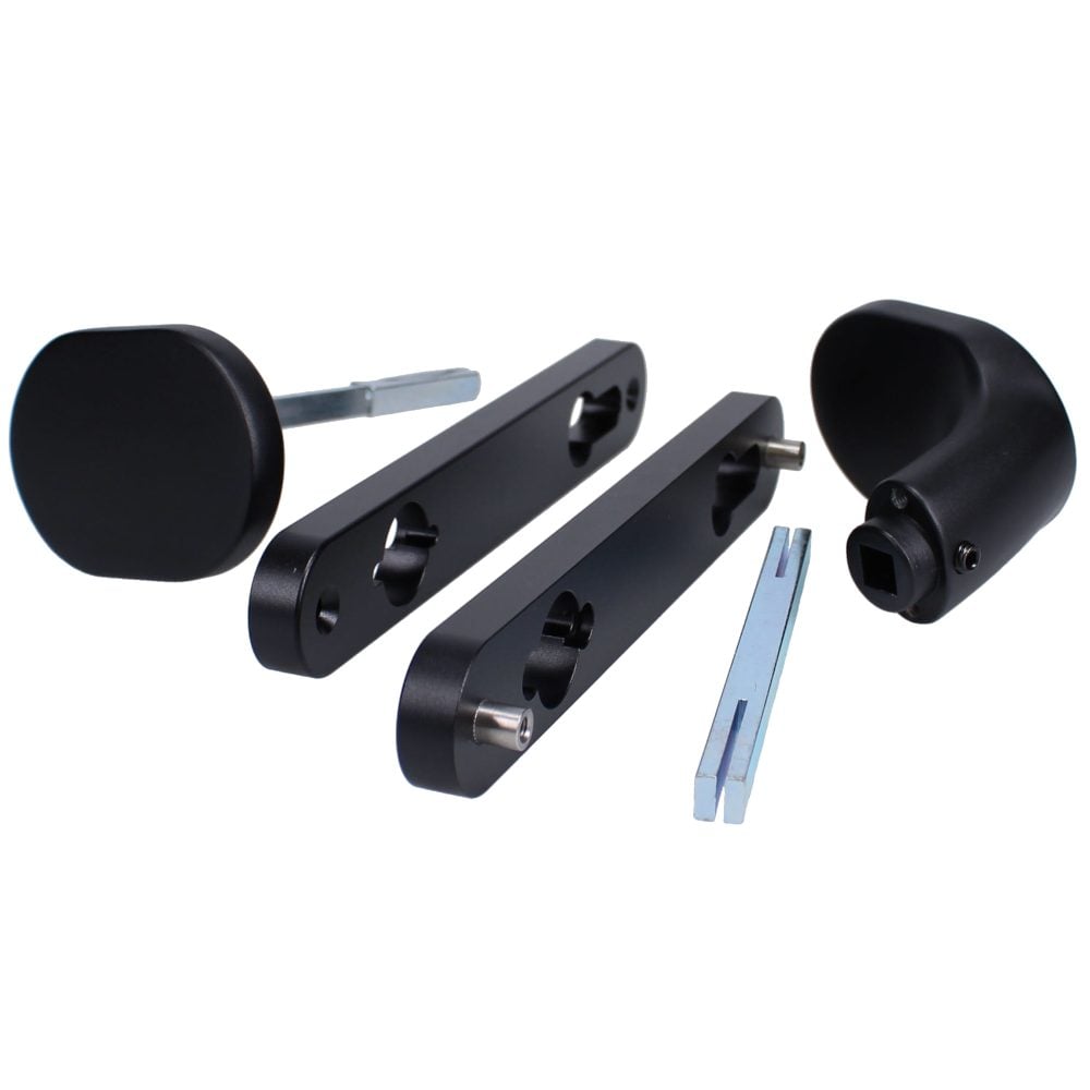 LOCINOX 3006PAD Gate Handle Set With Fixed And/Or Rotating Function