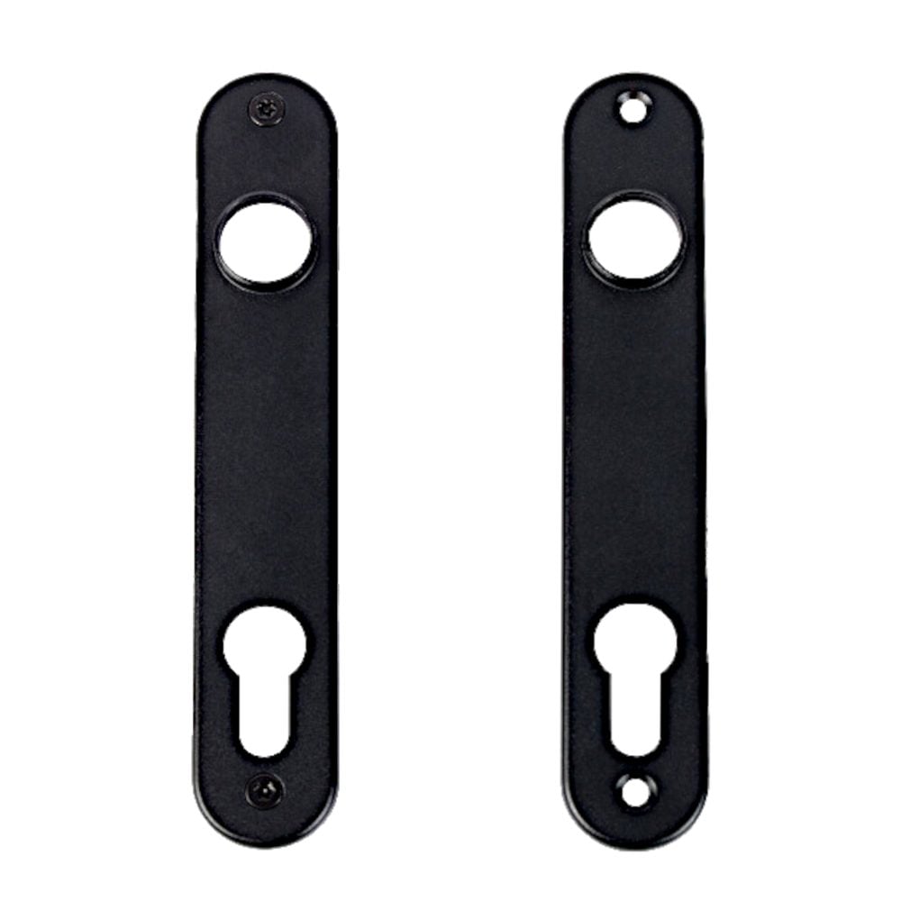 LOCINOX 3025 Pair of Escutcheons For Insert Locks - L34605 - Black - 60611004