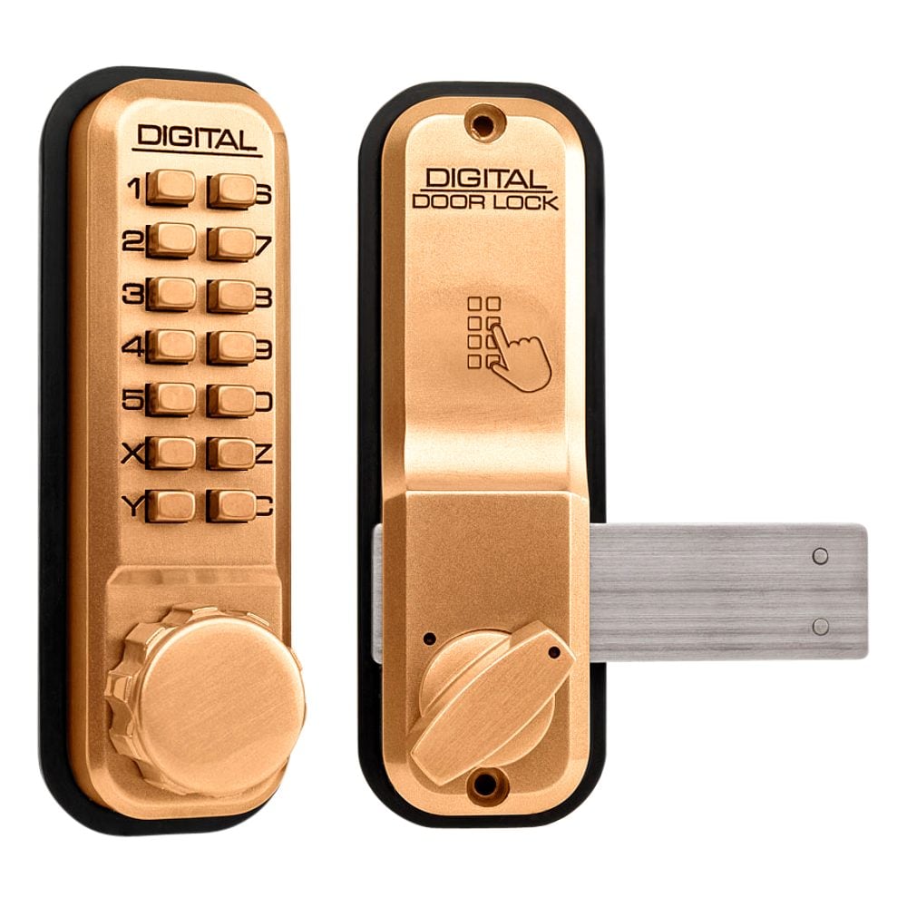LOCKEY 2200 Series Digital Lock With Rim Dead Bolt