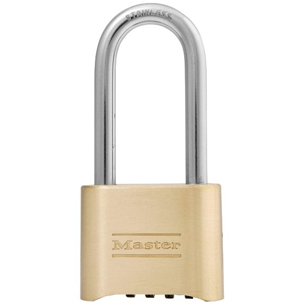 MASTER LOCK 175 Brass Open Shackle Combination Padlock - L12845 - 175LH