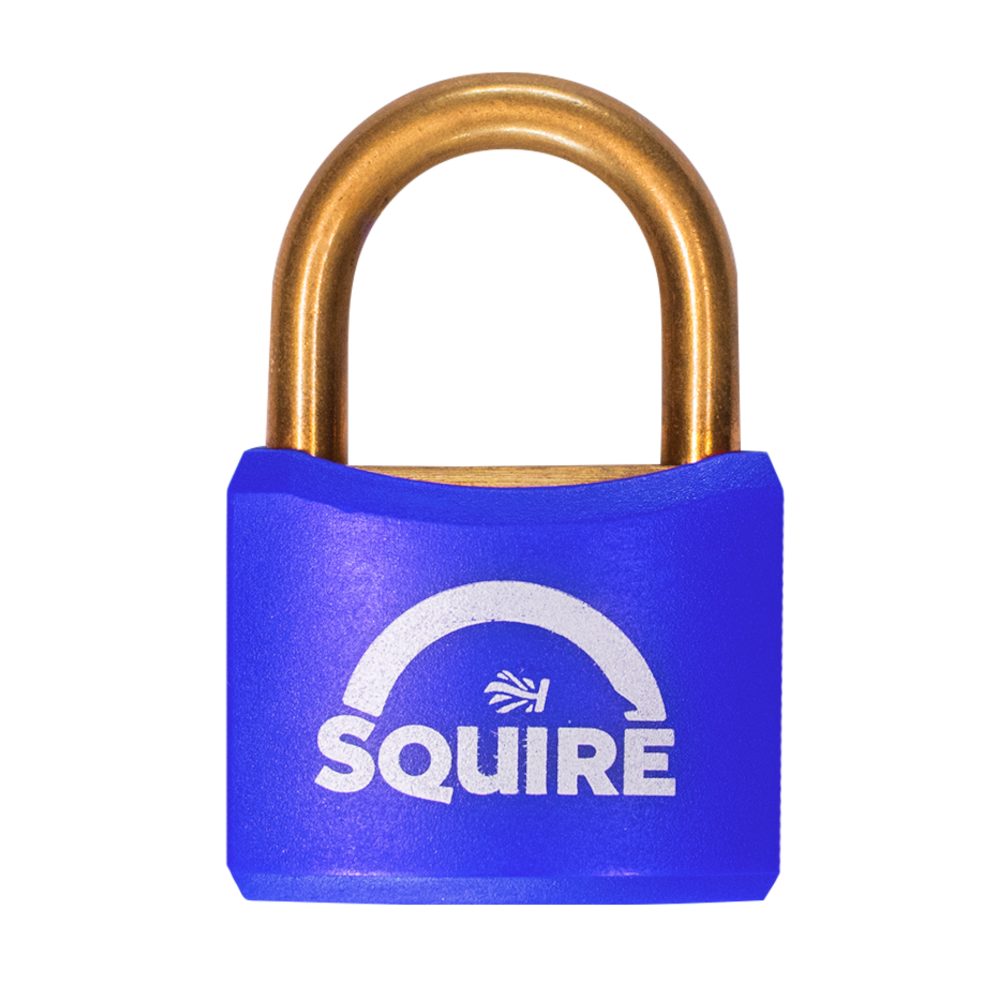 SQUIRE BR40 Open Shackle Brass Padlock With Brass Shackle KA
