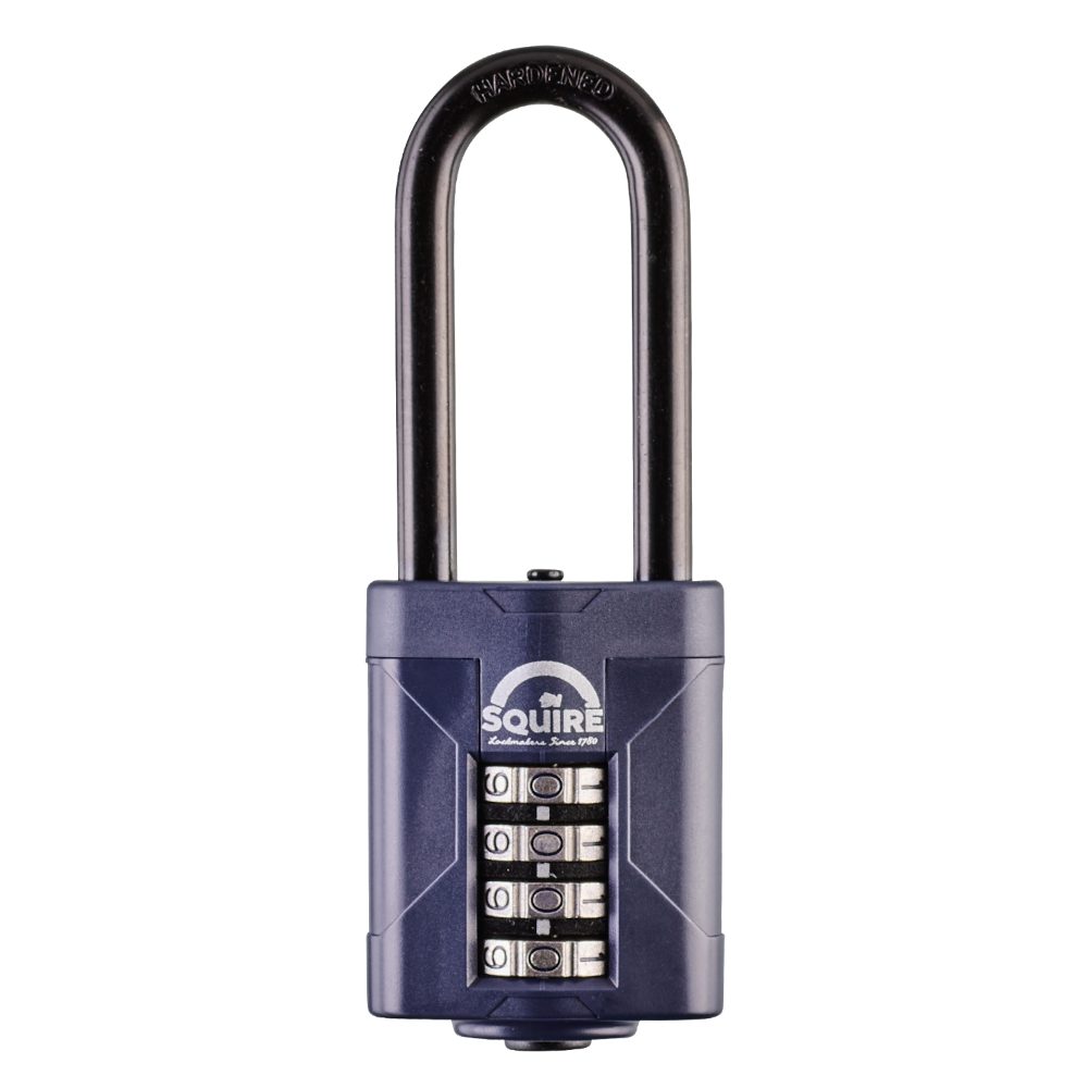 SQUIRE CP50 Series 50mm Steel Shackle Combination Padlock - L17115 - Blue - CP50/2.5