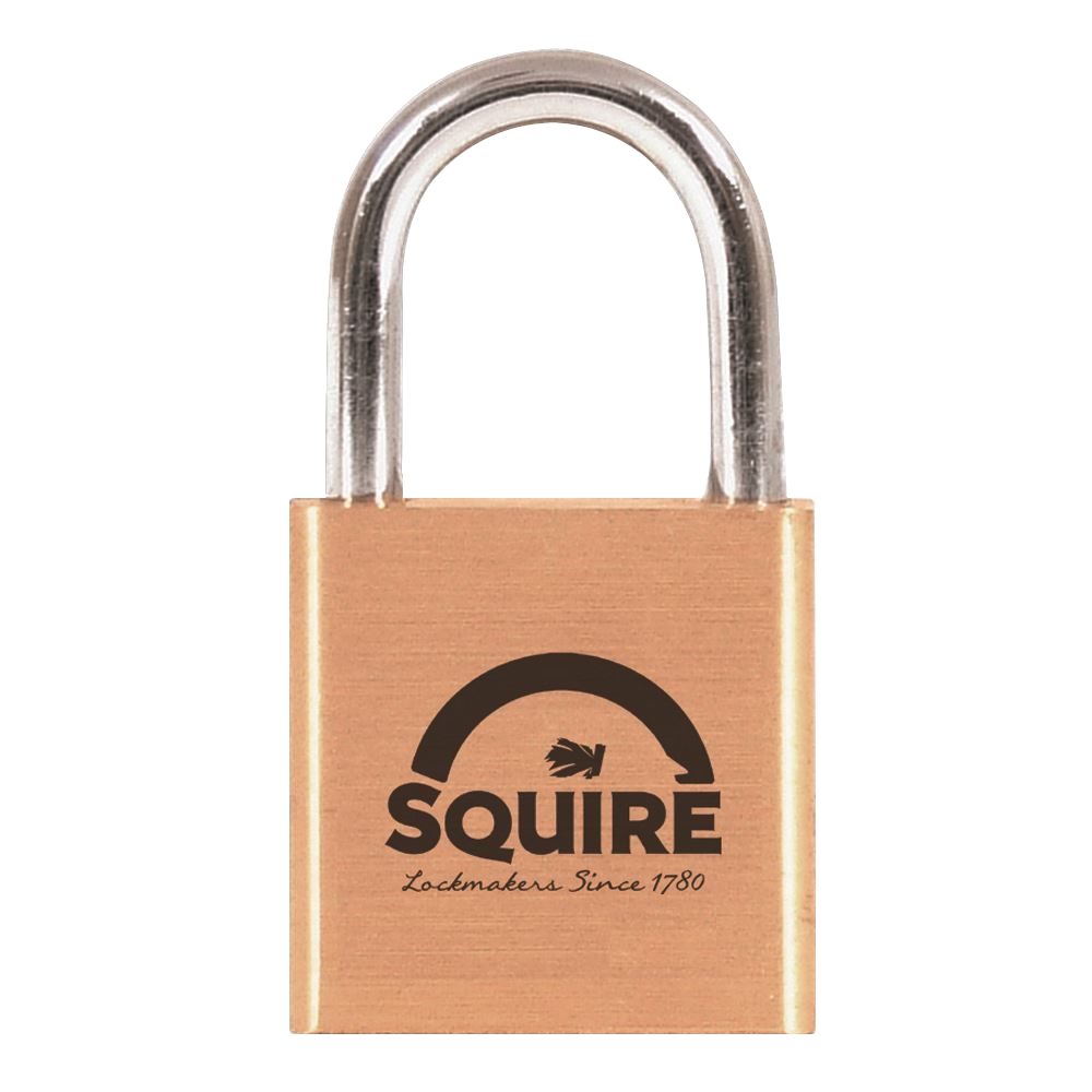 SQUIRE Lion Brass Open Shackle Padlock KA - L30122 - KA1 LN3 KEY NO. 32342