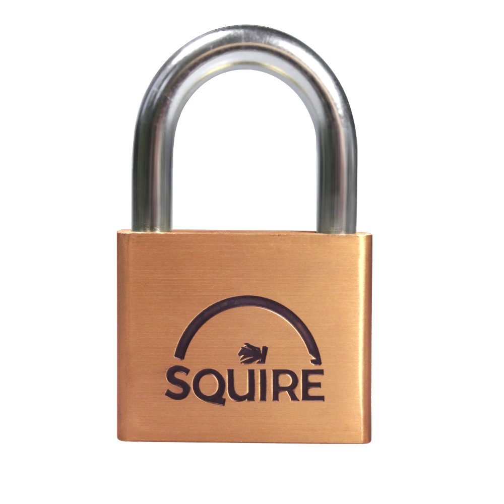 SQUIRE Lion Brass Open Shackle Padlock KA - L30125 - KA2 LN4 KEY NO. 24342