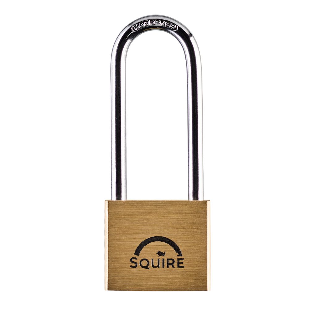 SQUIRE Lion Range Brass Long Shackle Padlocks