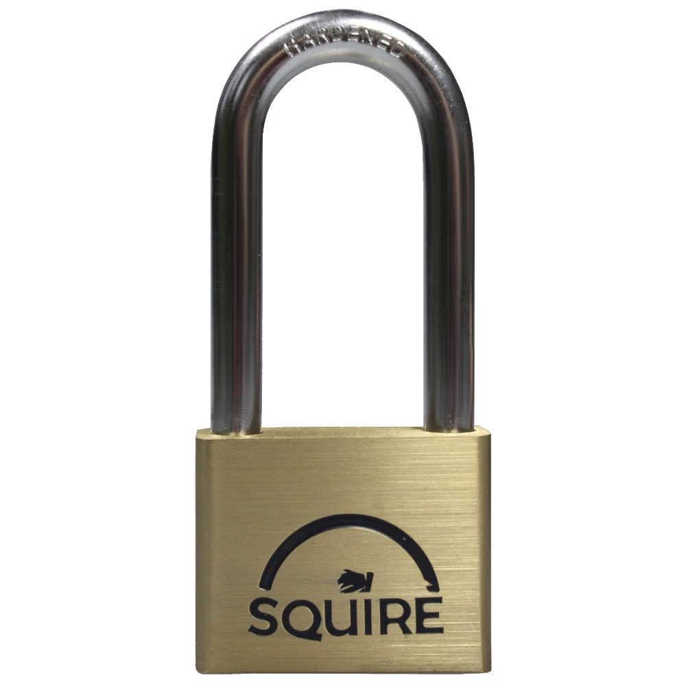SQUIRE Lion Range Brass Long Shackle Padlocks