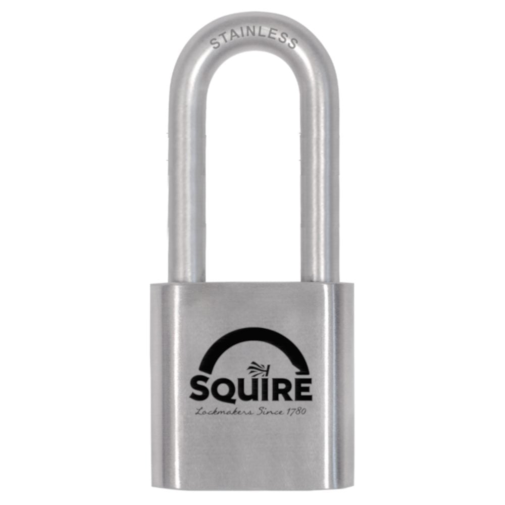 SQUIRE ST50S/2.5 Stainless Steel Stronghold Padlock Long Shackle - L35051 - ST50S/2.5 BX