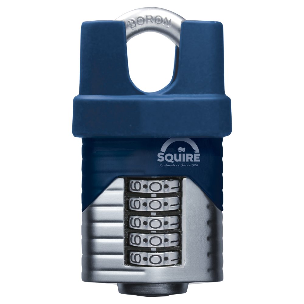 SQUIRE Vulcan Closed Shackle Combination Padlock - L27231 - Blue &amp;amp; Silver - VULCAN COMBI 60CS