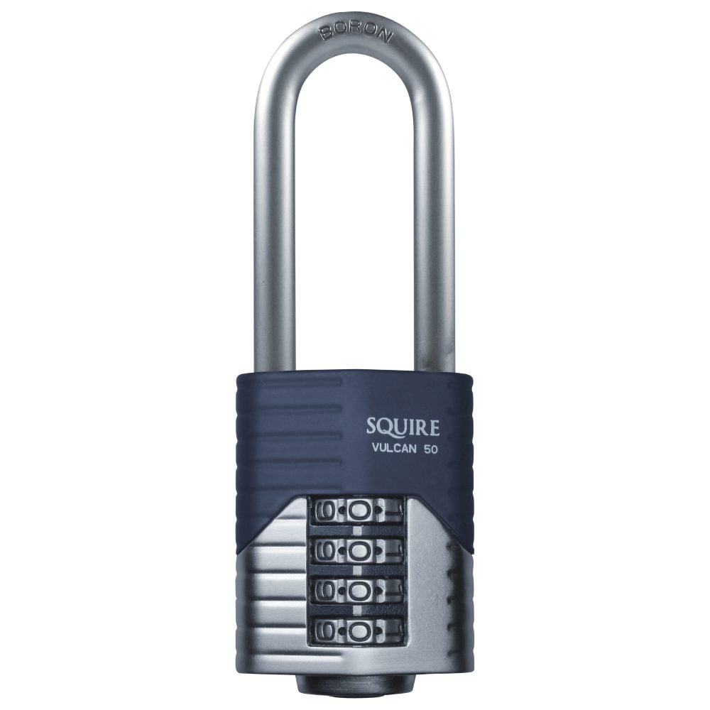 SQUIRE Vulcan Long Boron Shackle Combination Padlock