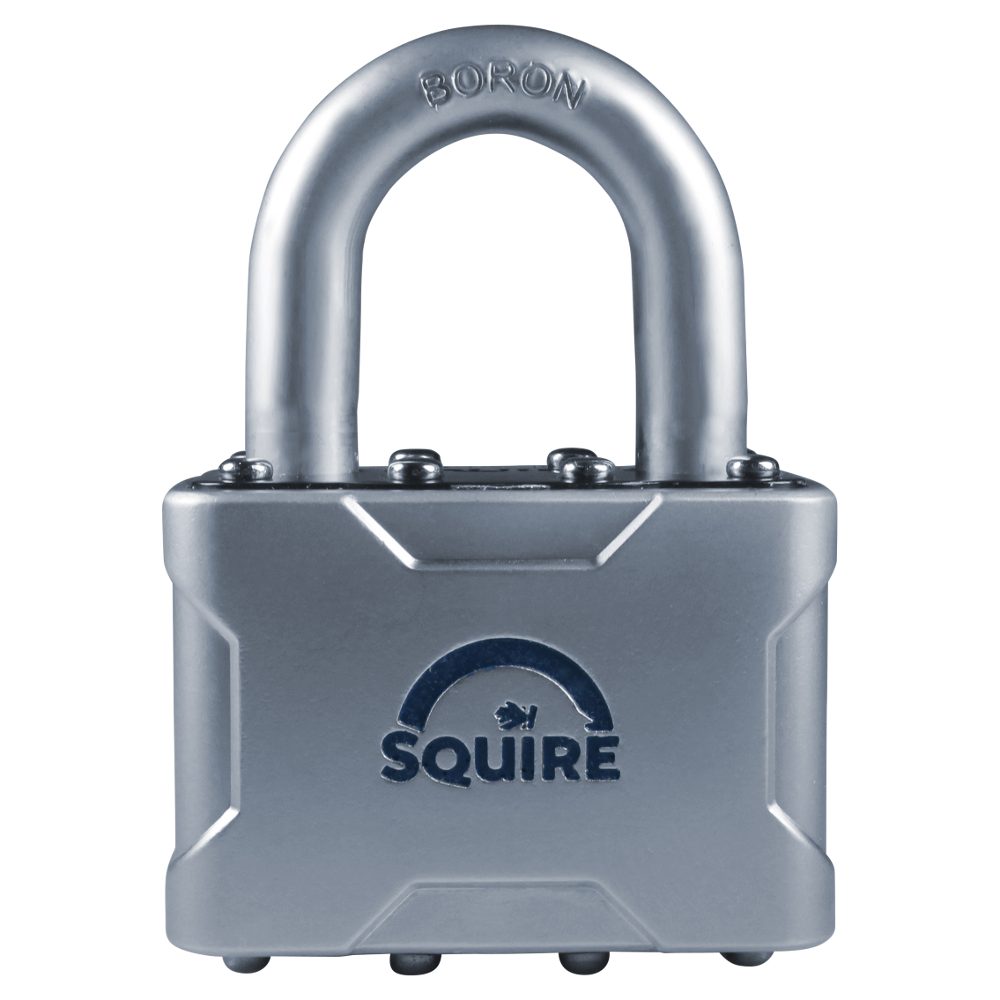 SQUIRE Vulcan Open Boron Shackle Padlock Key Locking - L27226 - Blue &amp;amp; Silver - VULCAN P4 45