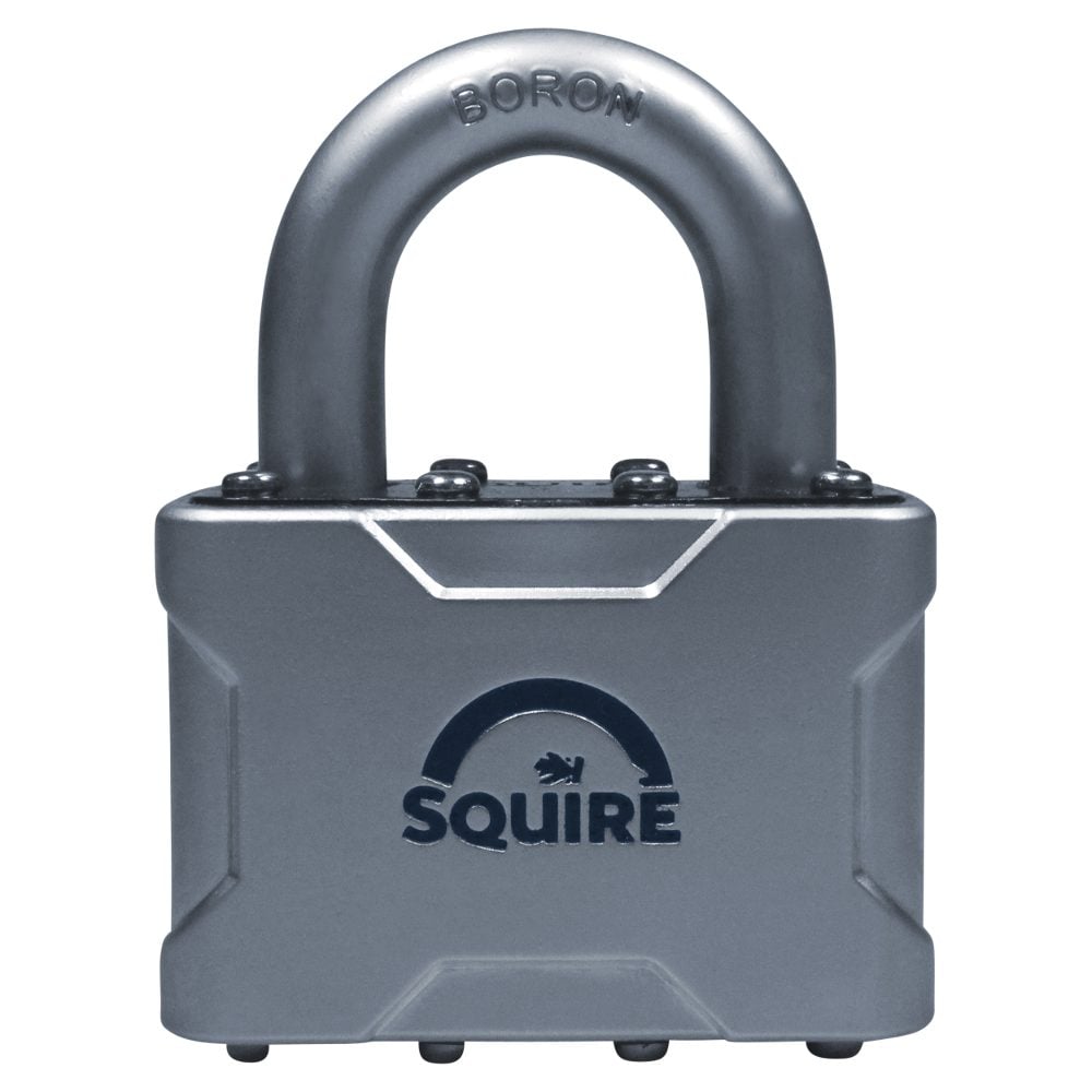 SQUIRE Vulcan Open Boron Shackle Padlock Key Locking - L27223 - Blue &amp;amp; Silver - VULCAN P4 50