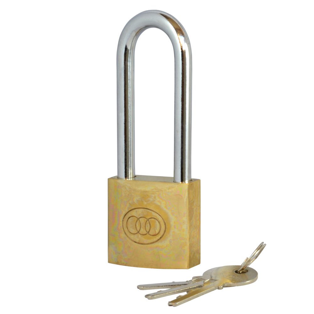 Tricircle 26 Series Brass Long Shackle Padlocks - L17117 - Brass - L264-0050BR