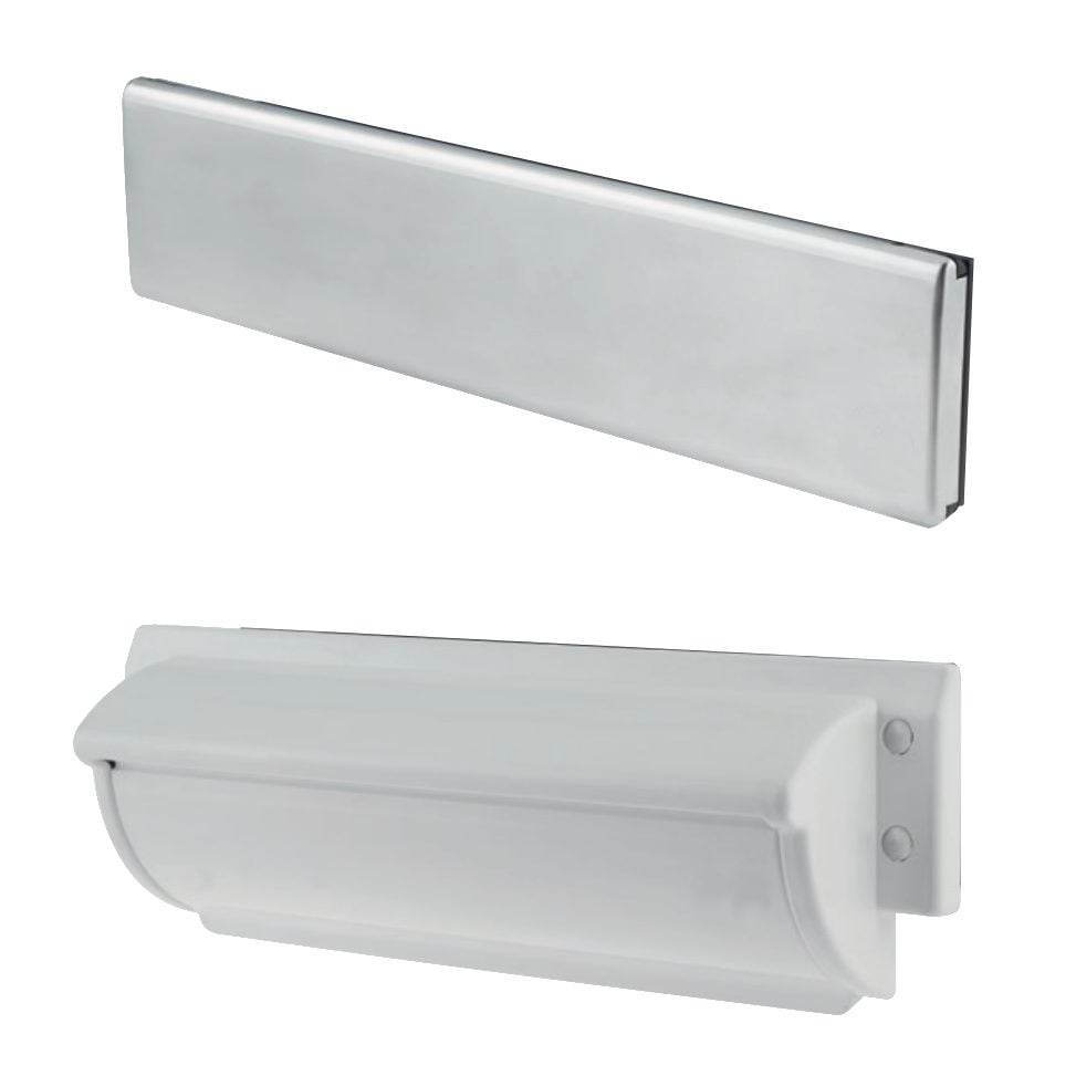 TROJAN Unicorn TS008 FD30 Letterplate - L30151 - Satin Stainless Steel - 0793-2003-SS-WH-FD