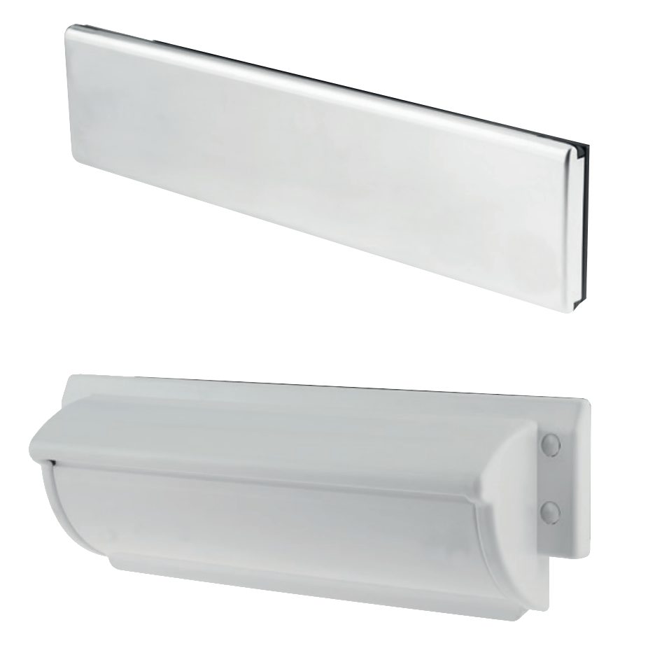 TROJAN Unicorn TS008 FD30 Letterplate - L30152 - White - 0793-2003-WH-WH-FD