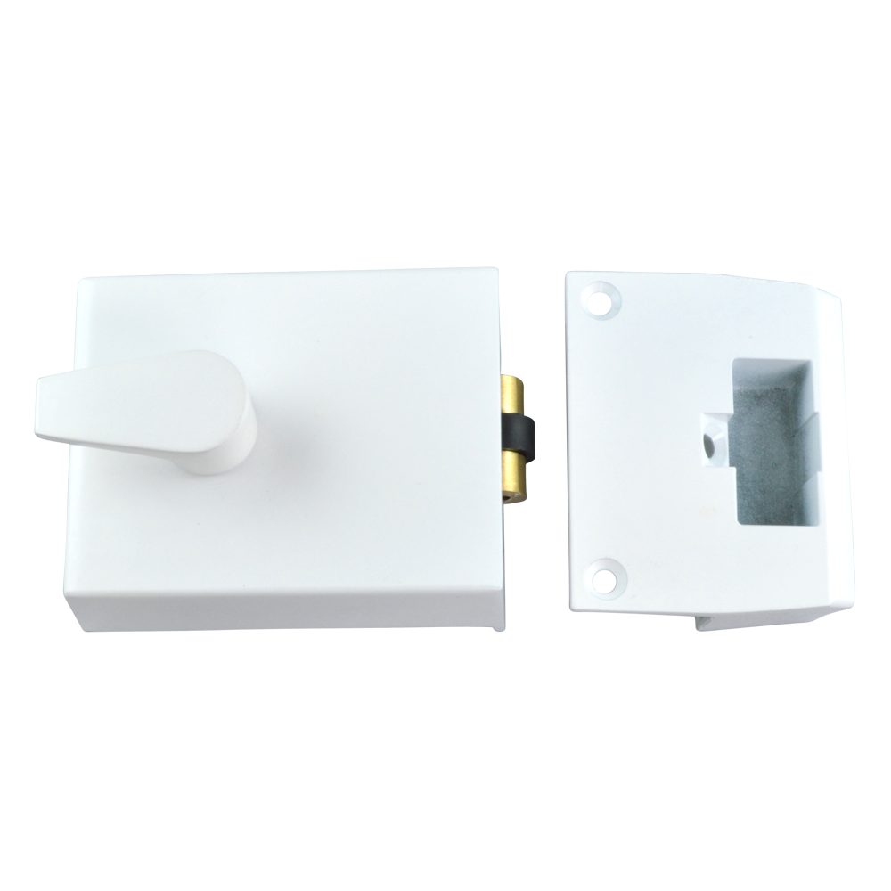 UNION 1158 Rollerbolt Nightlatch - L7024 - White - L1158