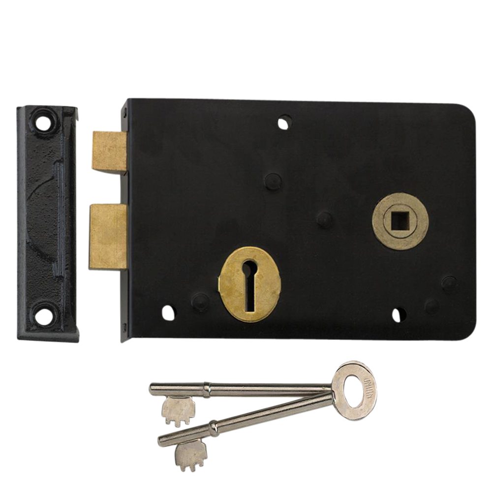 UNION 1439 3 Lever Double Handed Rimlock - 3420 - 1439