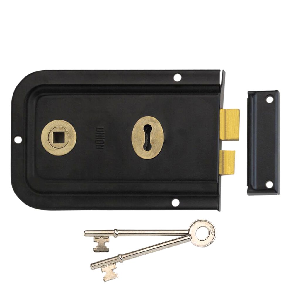 UNION 1445 3 Lever Double Handed Rimlock