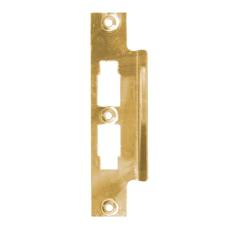 UNION 2077 Strike Plate - 4578 - Polished Lacquered Brass - 2077