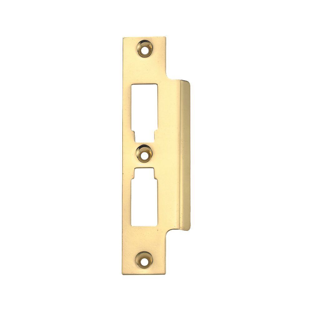 UNION 2277 Strike Plate - L11784 - Polished Lacquered Brass - 2277