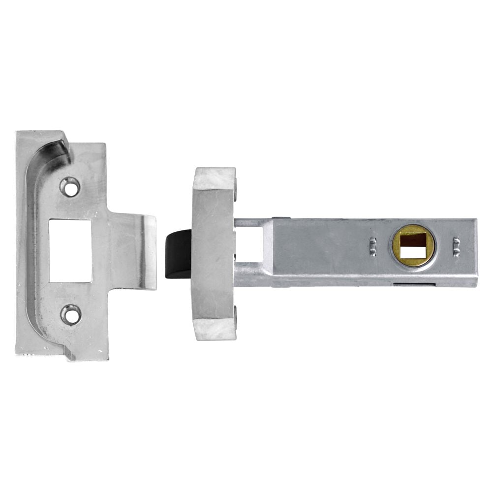 UNION 2650 Rebated Tubular Latch - 3372 - Silver Enamelled - 2650