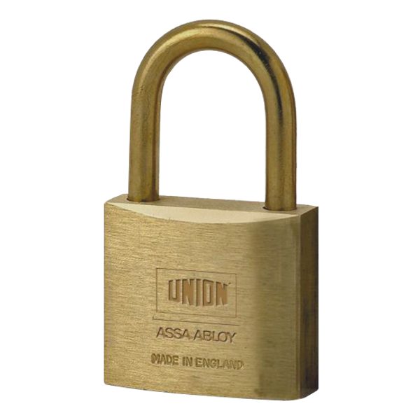 UNION 3102 Brass Open Shackle Padlock - 3770 - Brass Body With Bronze Shackle - 3102