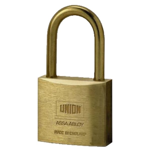 UNION 3102 Brass Open Shackle Padlock - 3777 - Brass Body With Bronze Shackle - 3102