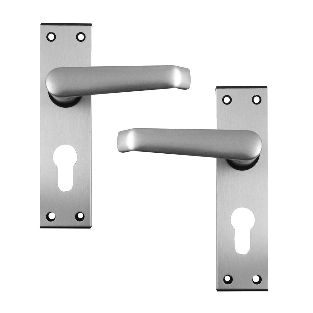 UNION 366 Ambassador Plate Mounted Lever Furniture Formerly Wellington - 3684 - Anodised Silver - 366 PE-AS FF