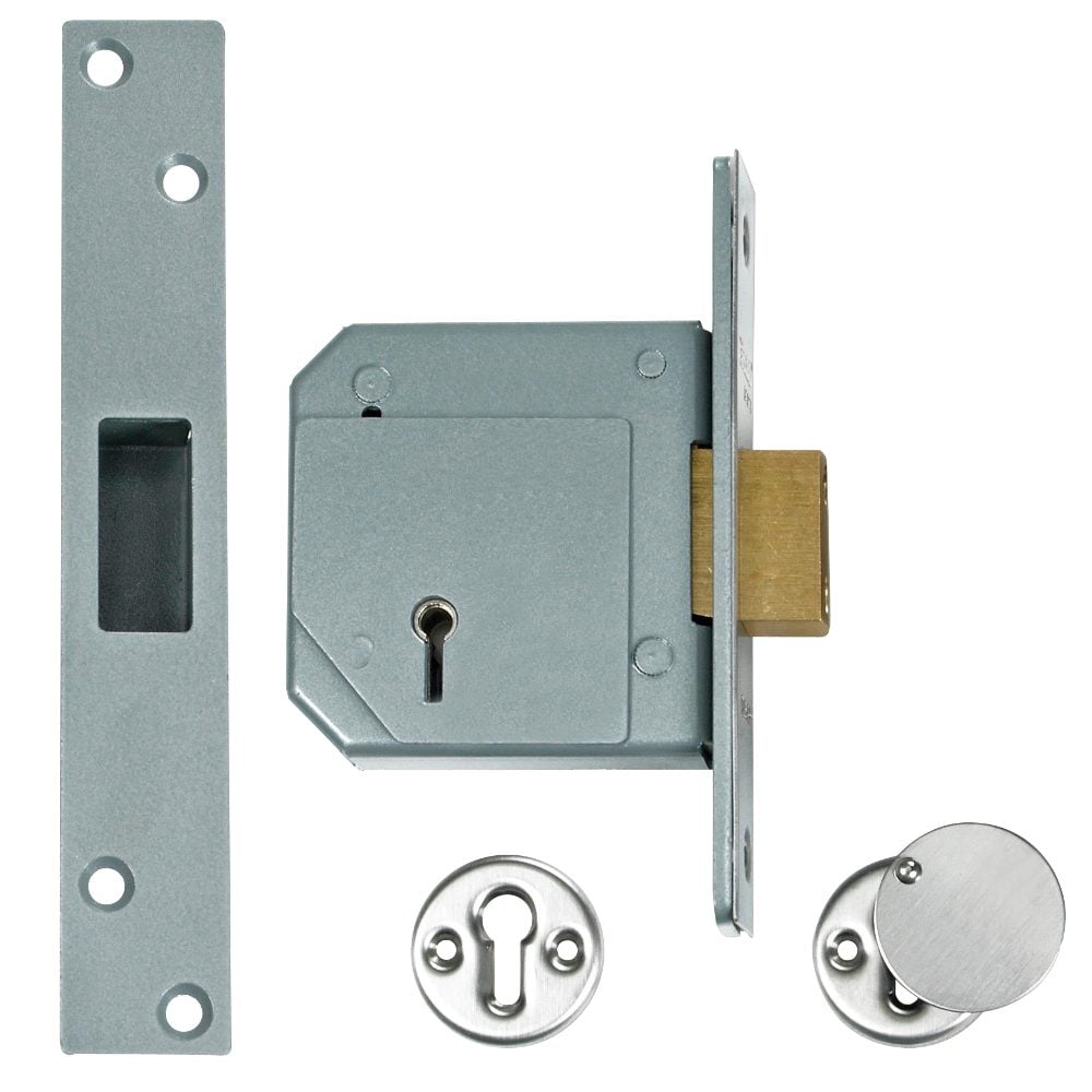 UNION C-Series 3G114 5 Lever Deadlock - 162 - Satin Chrome - 3G114