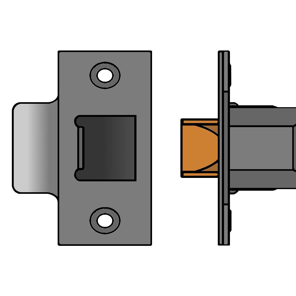 UNION HD26 Dual Finish Heavy Duty Tubular Latch