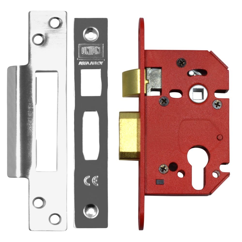 UNION JL22EUS StrongBOLT Euro Sashcase - L19776 - Stainless Steel - JL22EUS-SS-2.5