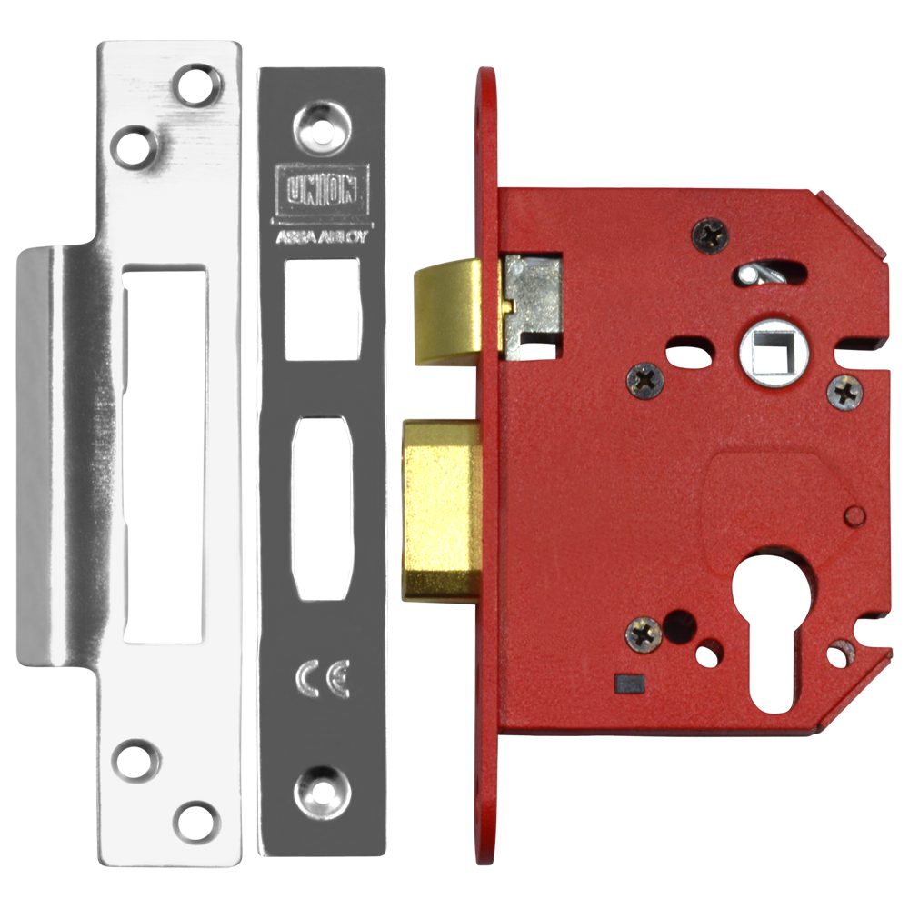 UNION JL22EUS StrongBOLT Euro Sashcase - L19777 - Stainless Steel - JL22EUS-SS-3.0