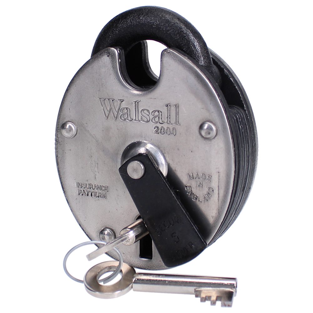 WALSALL LOCKS W2000 5 Lever High Security Padlock - L37633 - W2000-KA
