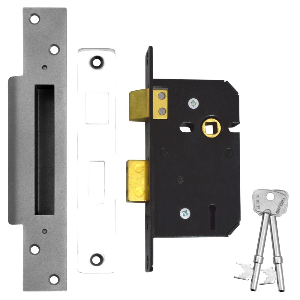 WILLENHALL LOCKS M5 5 Lever Sashlock - L5247 - Satin Chrome - M5