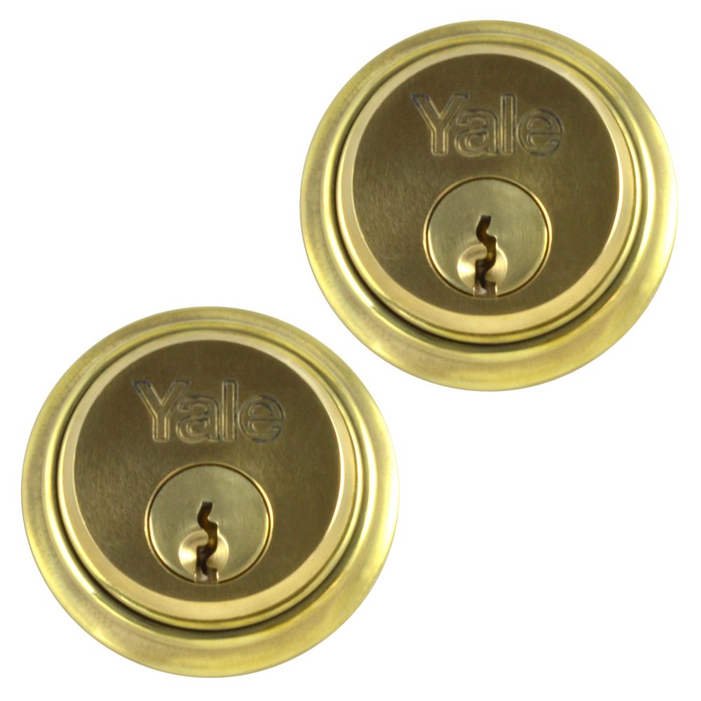 YALE 1122 Screw-In Cylinder - 2875 - Polished Brass - 1122