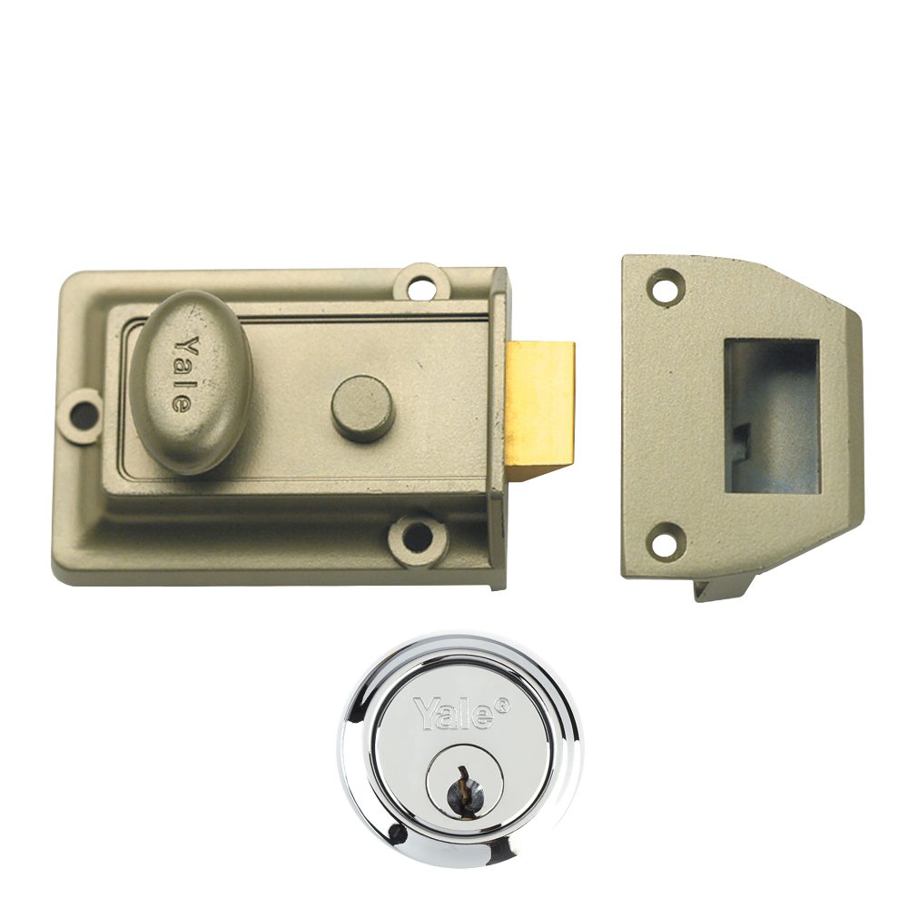 YALE 77 &amp; 706 Non-Deadlocking Traditional Nightlatch - 2585 - 77 ENB SC