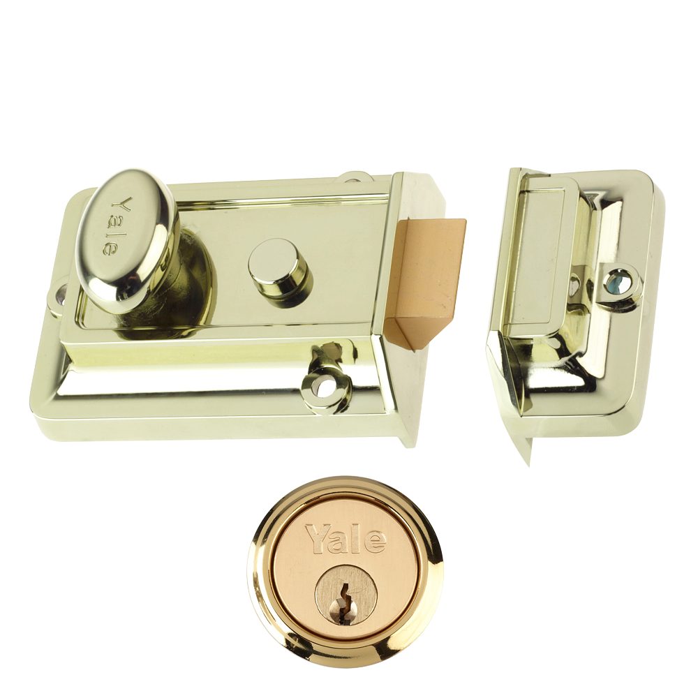 YALE 77 &amp; 706 Non-Deadlocking Traditional Nightlatch - L868 - P77 BLUX PB