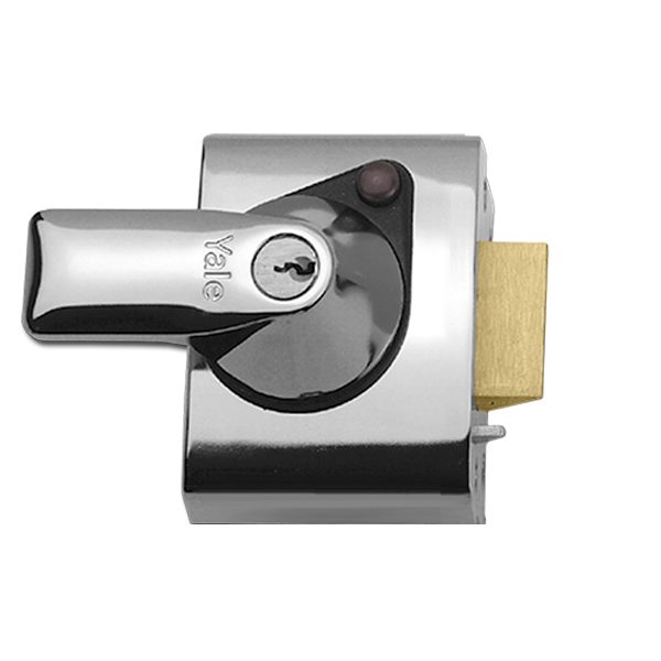 YALE PBS1 &amp; PBS2 Auto Deadlocking Nightlatch - L11726 - Chrome Plated - PBS2
