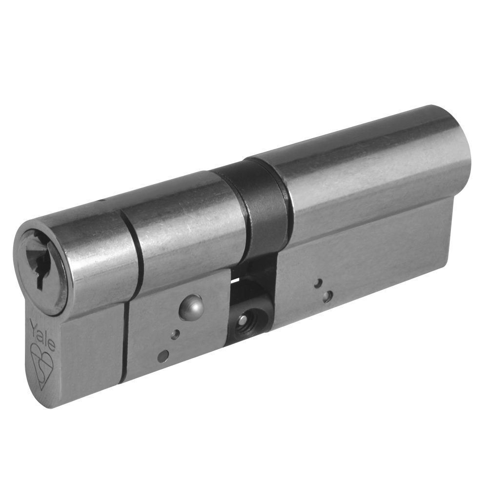 YALE Snap Resistant Euro Double Cylinder - L18333 - 40/50 - Nickel Plated - E40/50 NP
