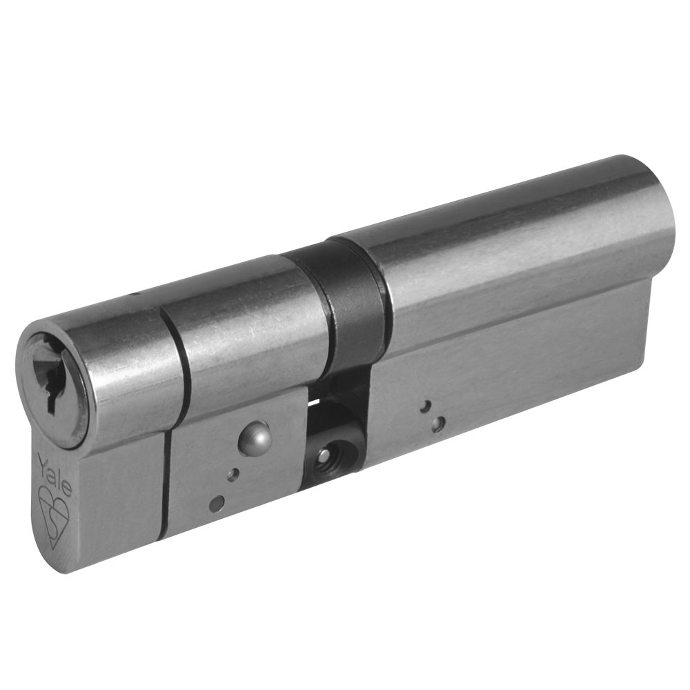 YALE Snap Resistant Euro Double Cylinder - L18340 - 40/60 - Nickel Plated - E40/60 NP